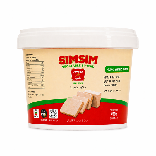 Tayba Classic Sudanese Halawa (Sesame Halva) - 450g