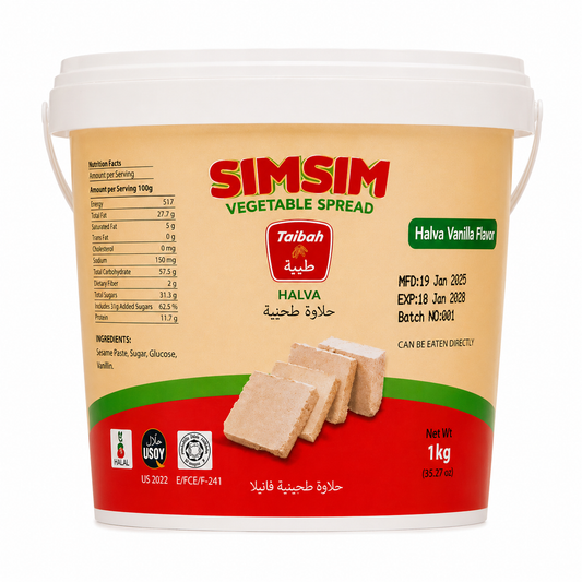 Tayba Classic Sudanese Halawa (Sesame Halva) - 1 kilo