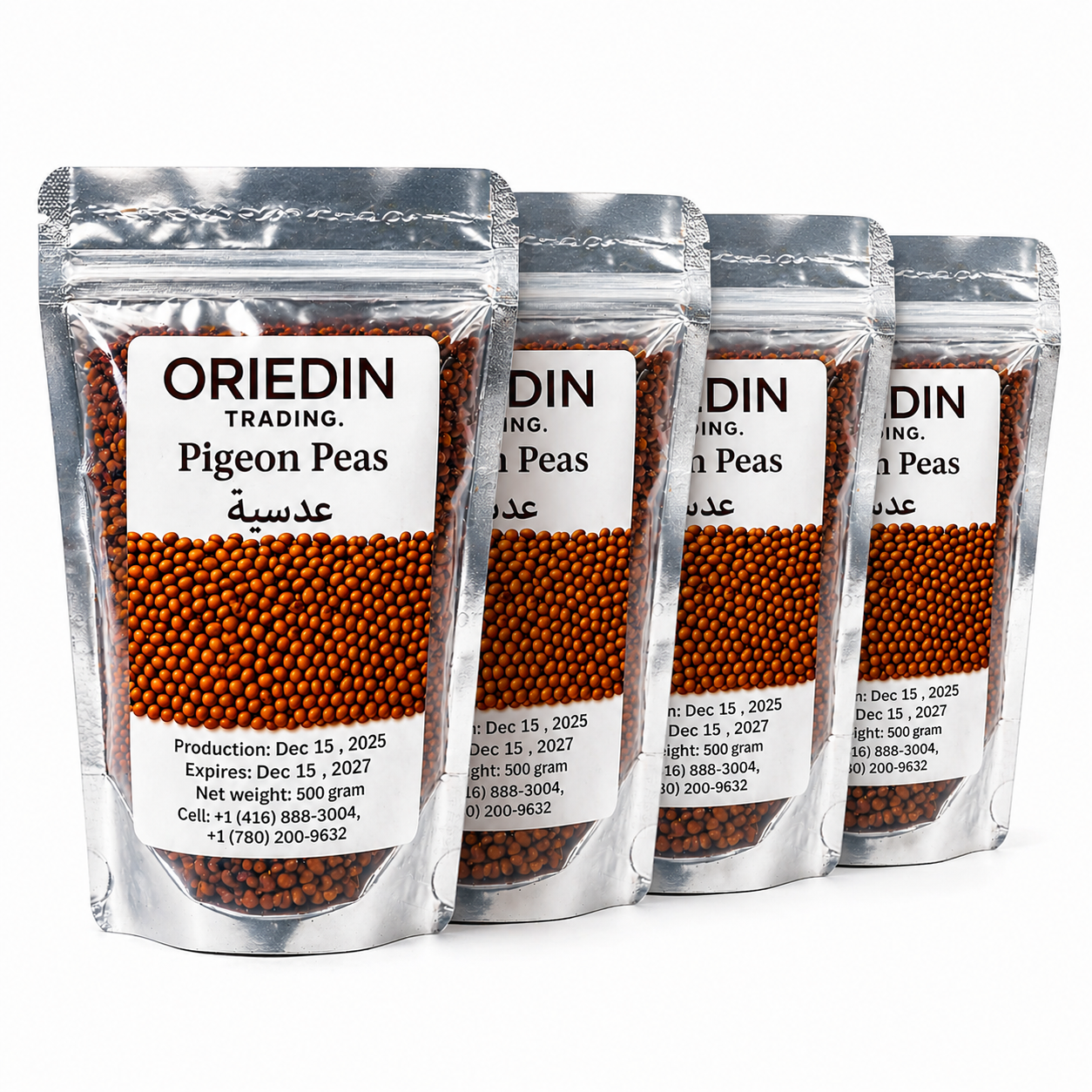 ORIEDIN Premium Pigeon Peas 1 KG