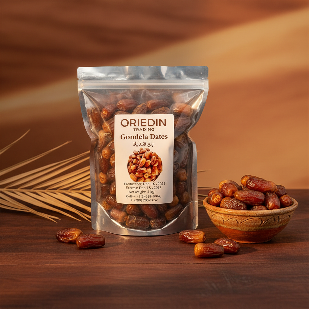 Oriedin Premium Gondela Dates – 1 KG Product Image