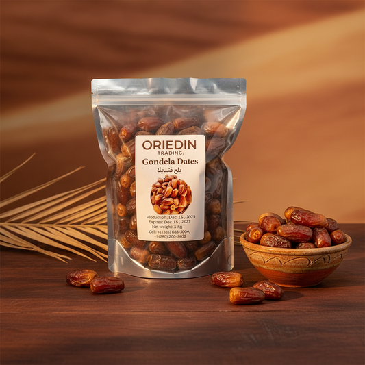 Oriedin Premium Gondela Dates – 1 KG Product Image